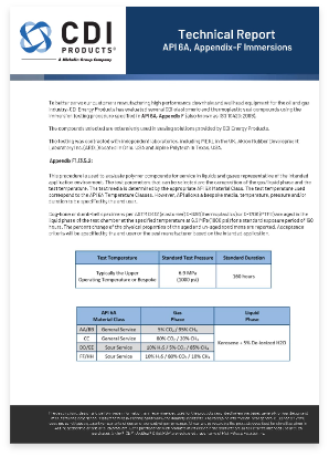 API 6A Annex F Polymers