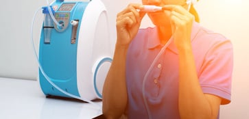 Medical Device Individual Blue White portable oxygen concentrator